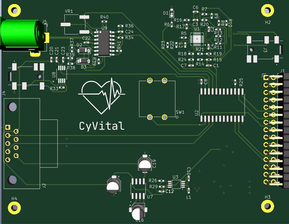 CyVital PCB render
